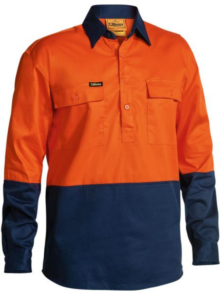 Picture of Hi Vis Closed Front  Drill Shirt
